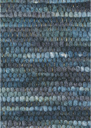 Light Blue Wool Handwoven Handmade Rug | Size: 5' 7