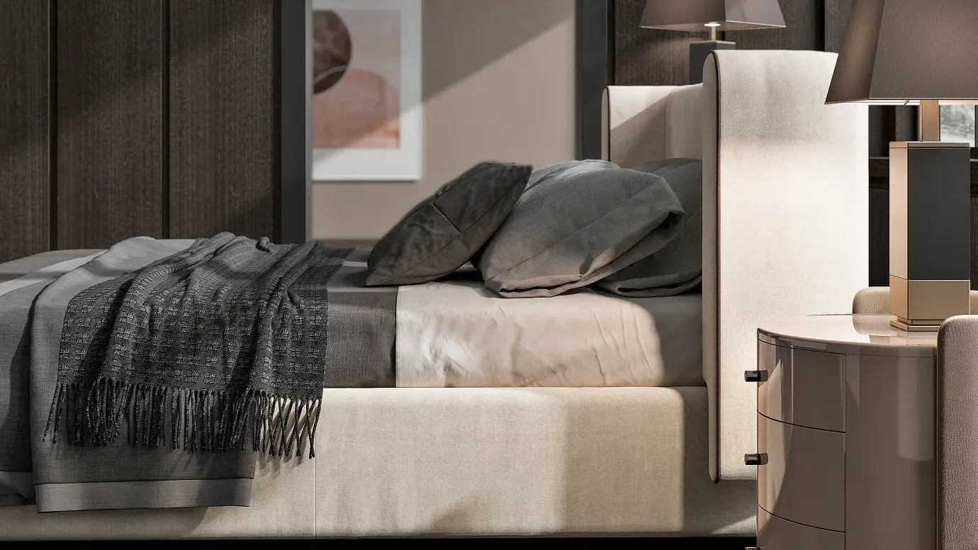 Uptoyou Italian Bed | Mattress Size: 153 x 203 cm