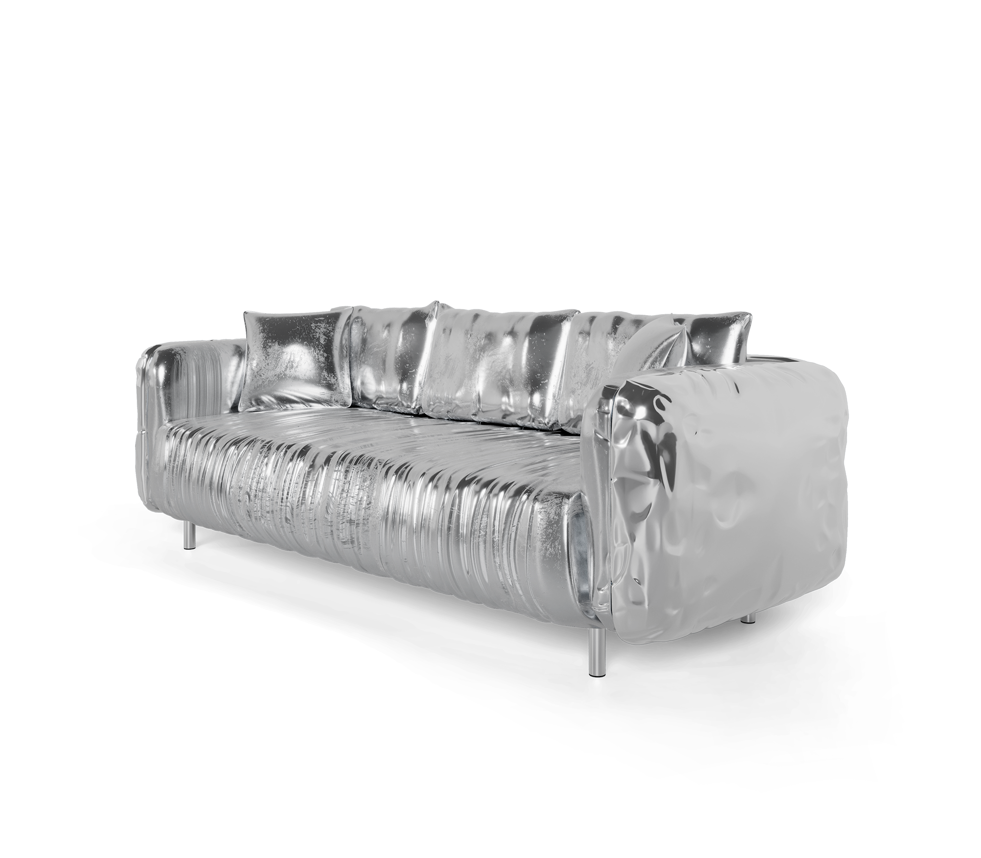 Imperia Silver Luxe Sofa