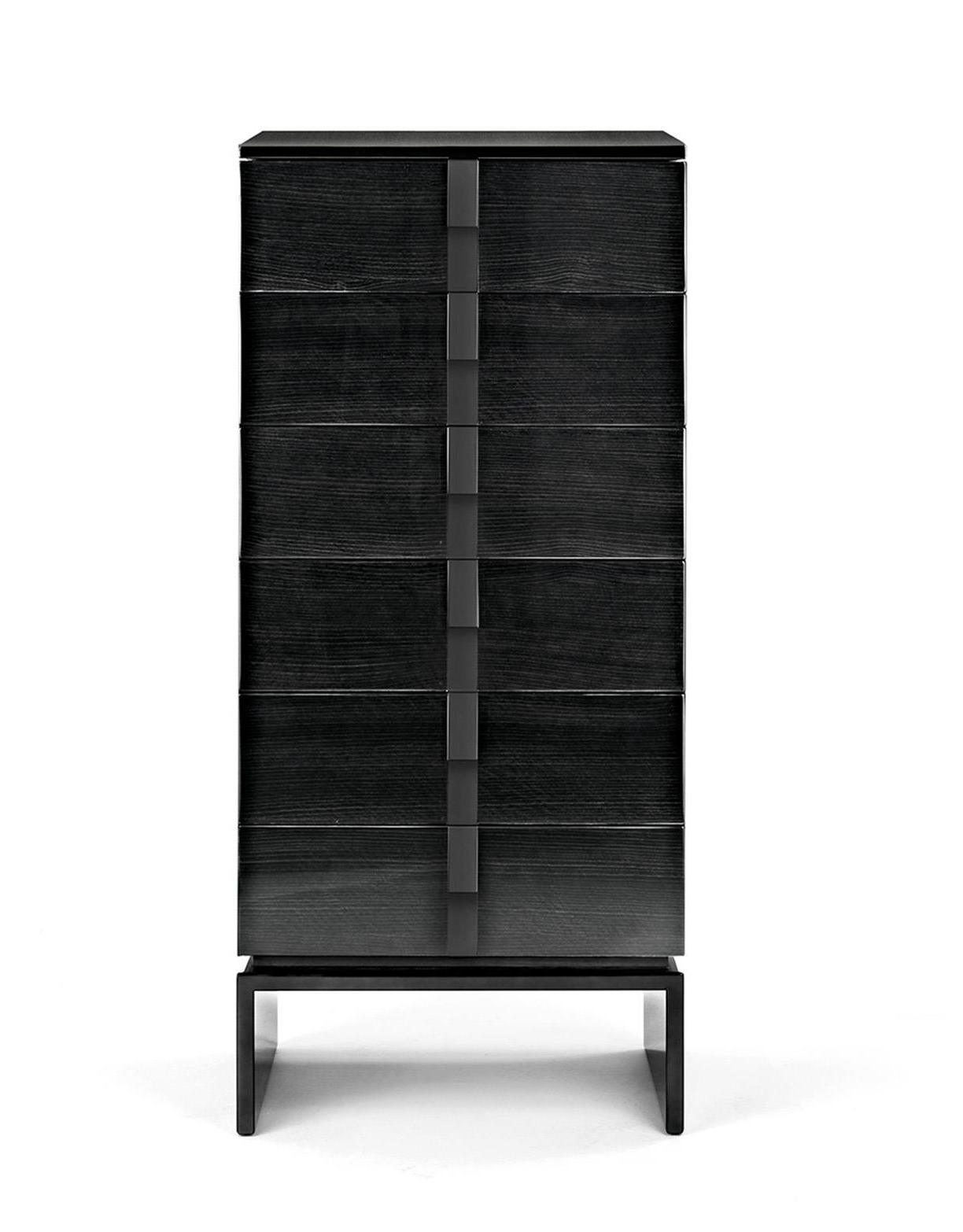 Black Dresser with 6 Drawers