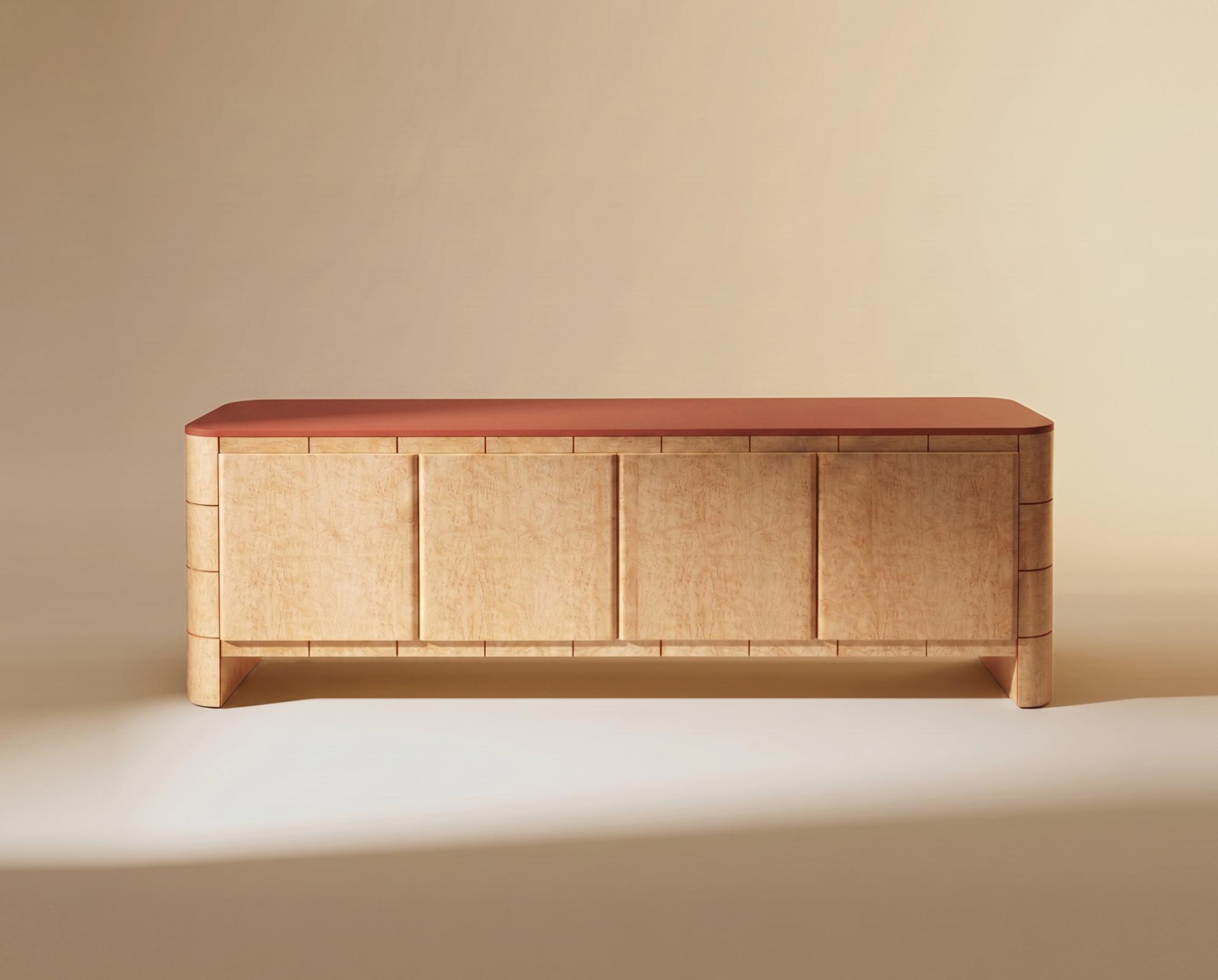 Soft Cage Oak Sideboard