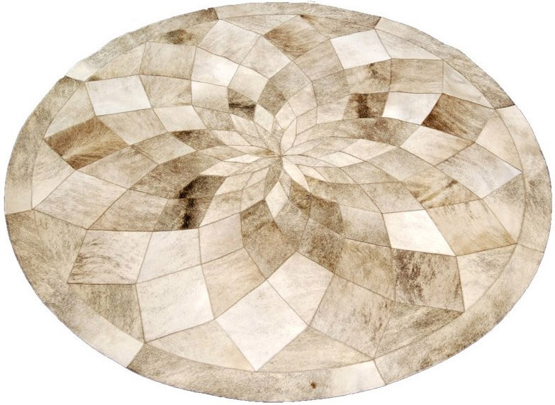 Chariot Cowhide Circle Rug