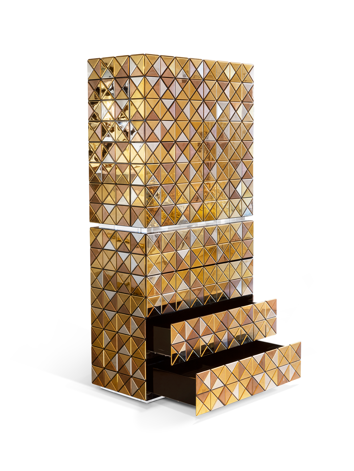 Mosaic II Gold Cabinet