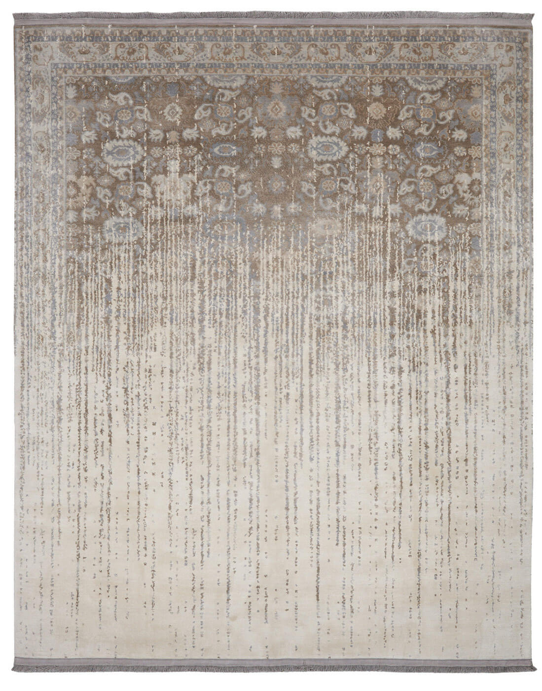 Hand-Knotted Bidjar Beige Luxury Rug