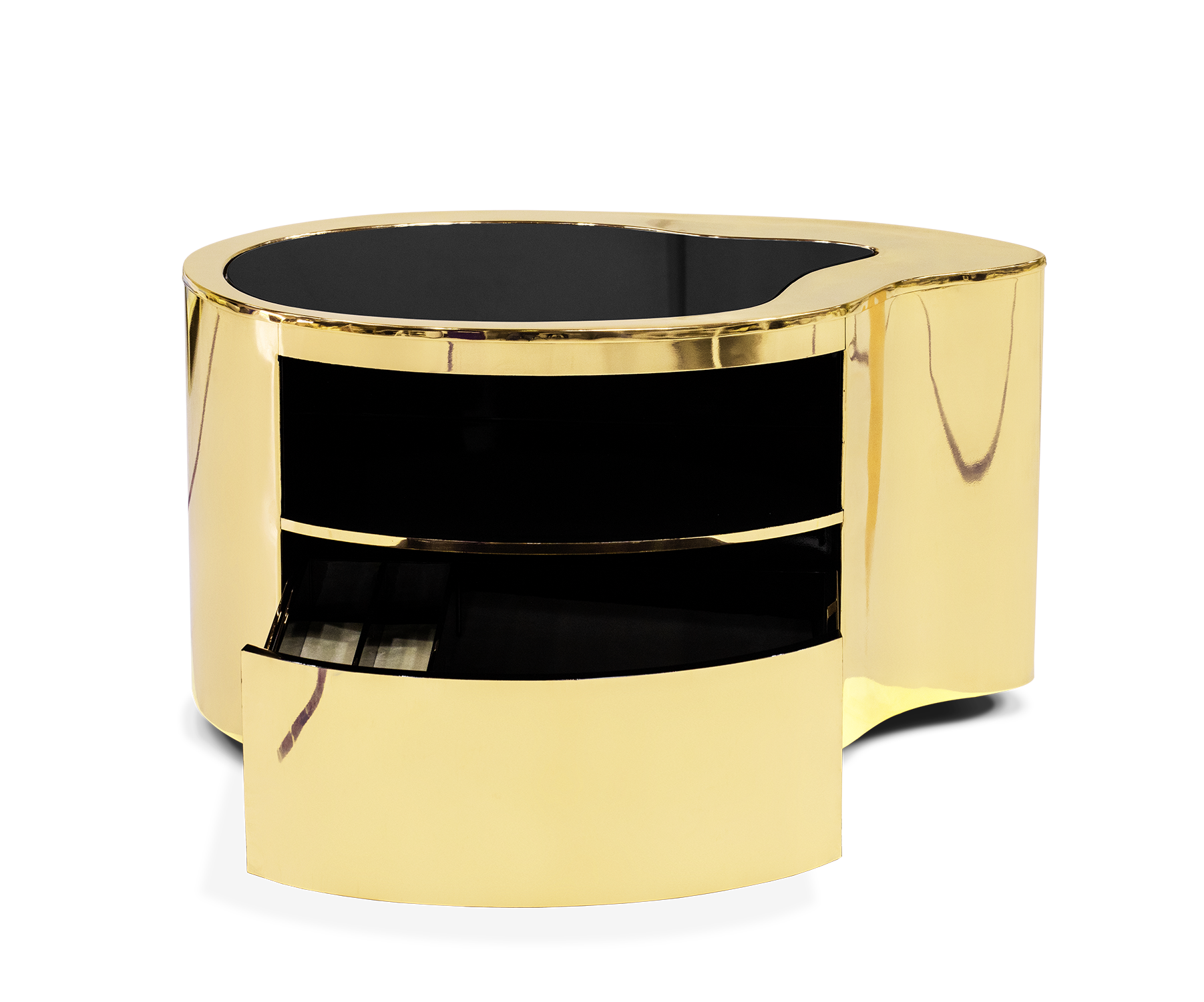 Crest Gold Nightstand
