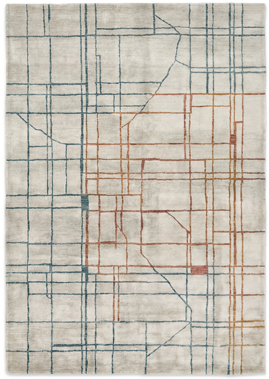 Linen Grid Artisan Rug