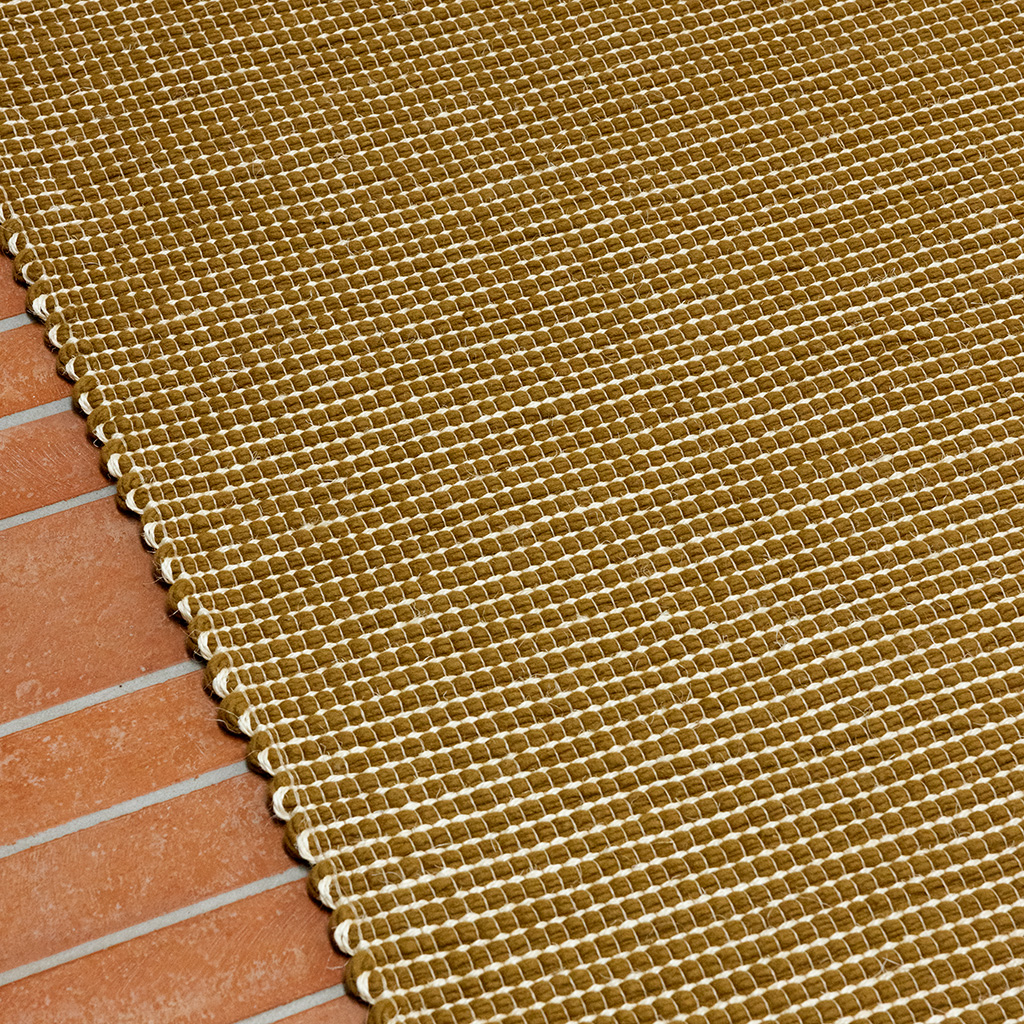 Mustard Border Rug