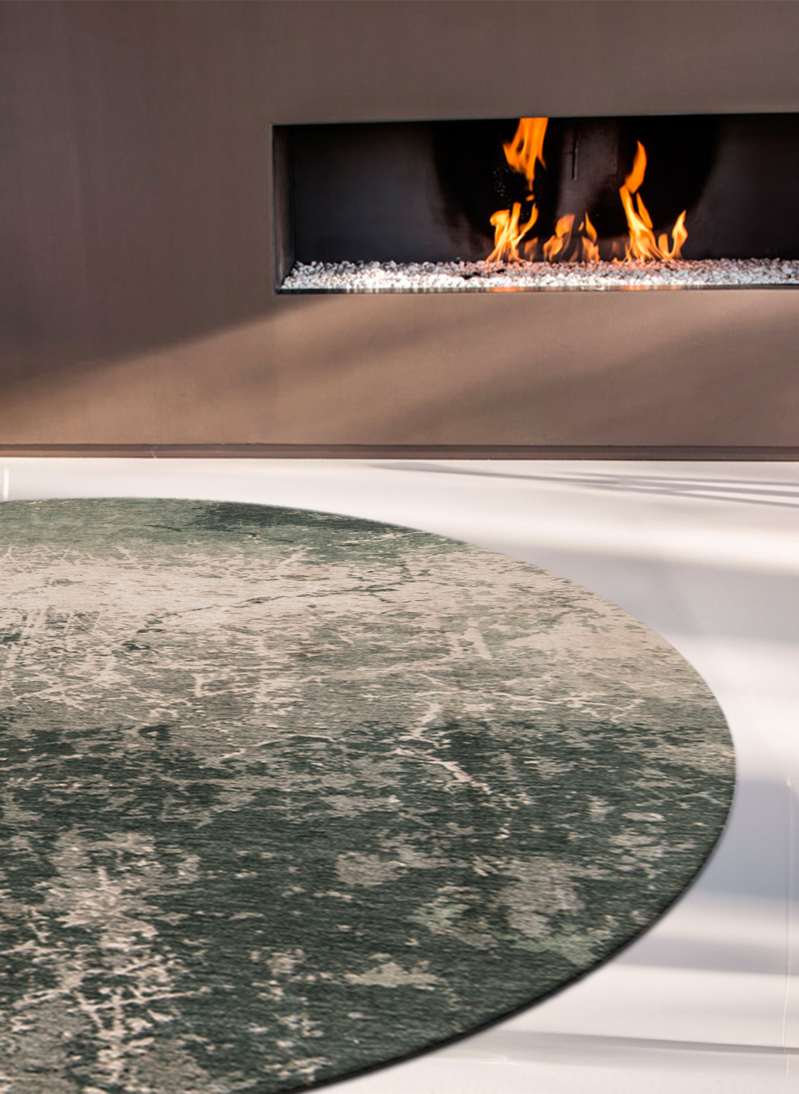 Dark Pine Round Rug