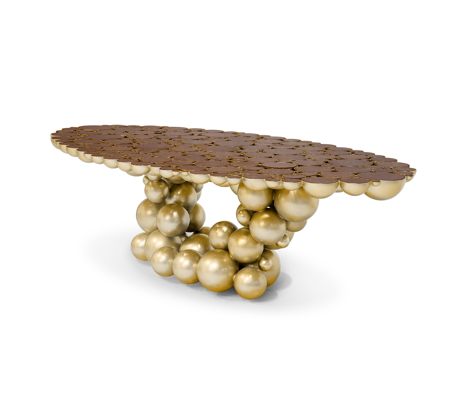 Orbit Walnut Luxe Dining Table