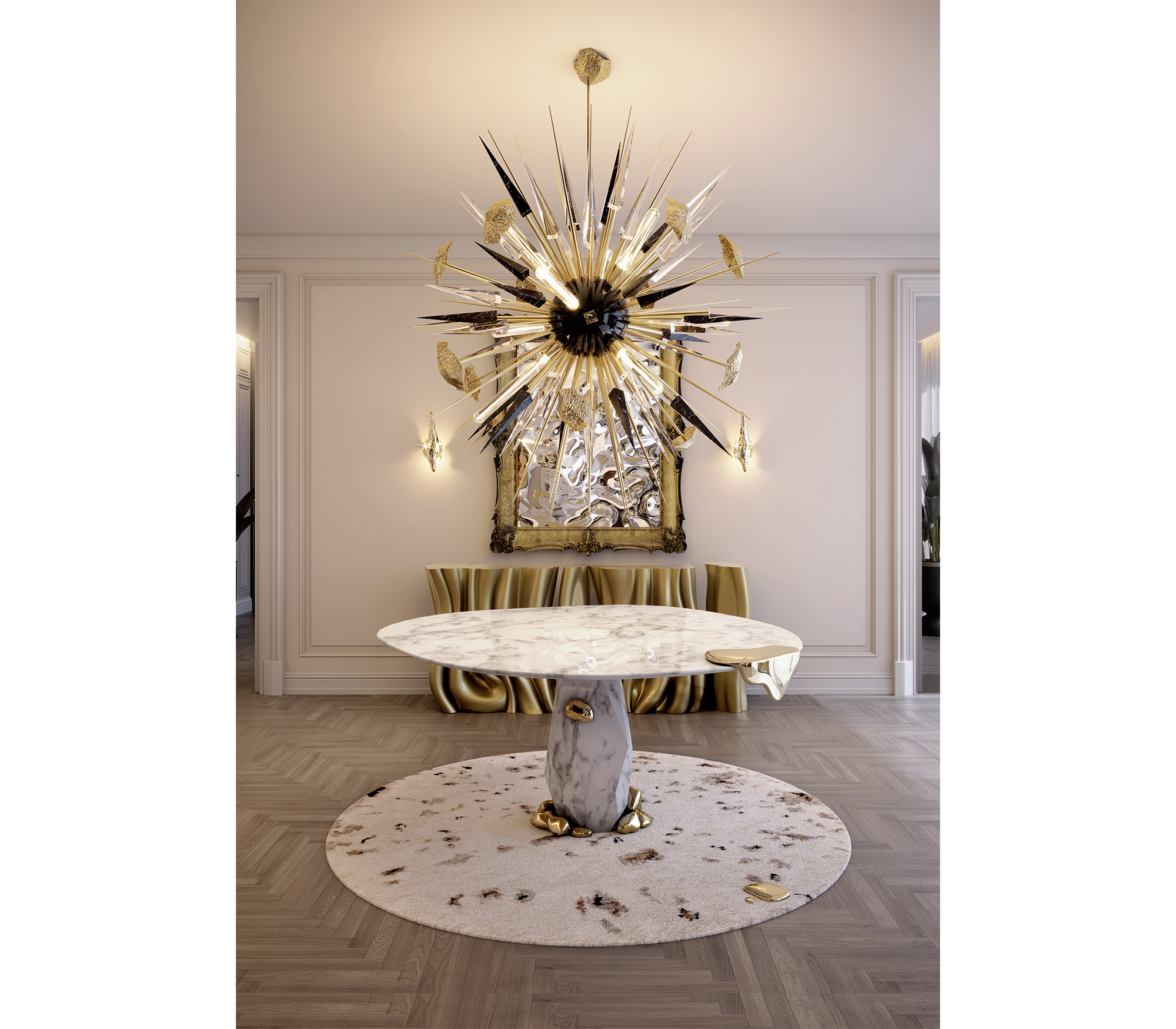 Luxury Diamond Dining Table