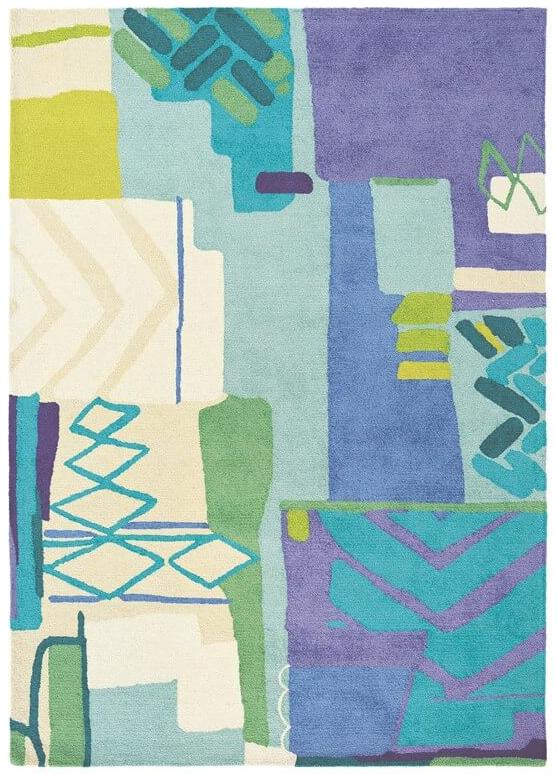 Abstract Hand Tufted Wool Rug
