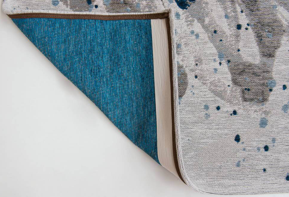 Jacquard Blue Waves Premium Rug | Size: 4' 7