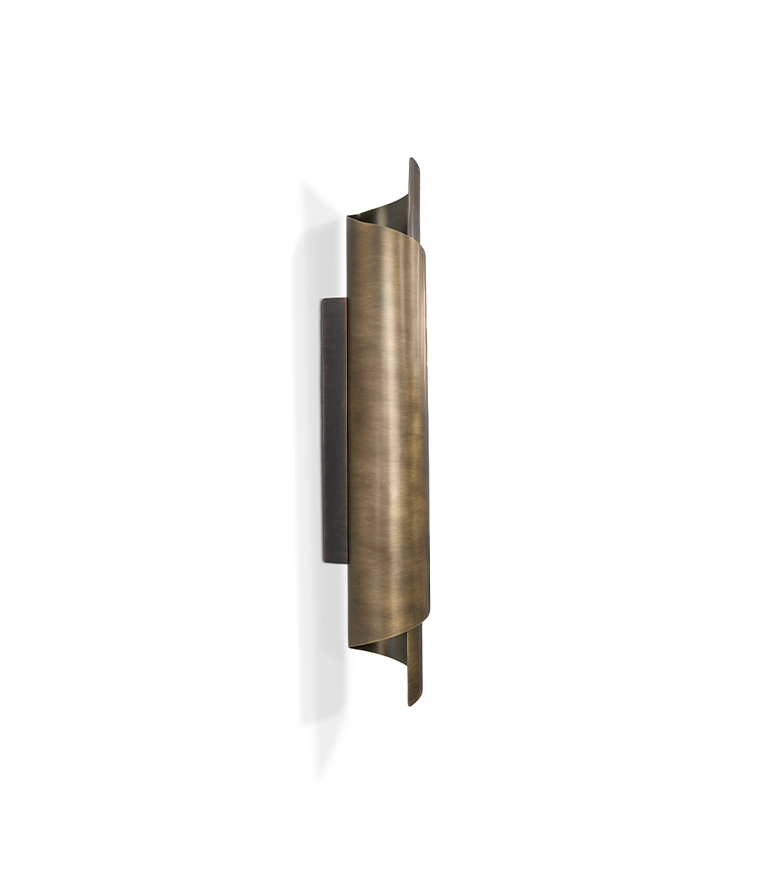 Aged Brass Wall Light