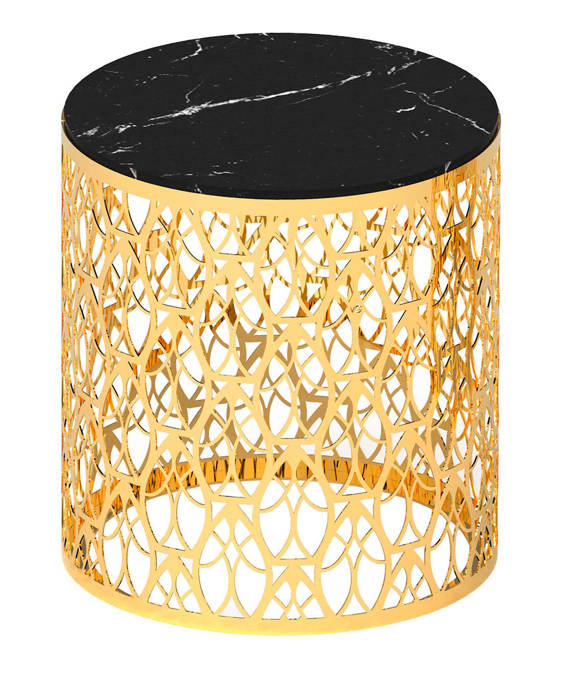 Cabaret Gold Side Table