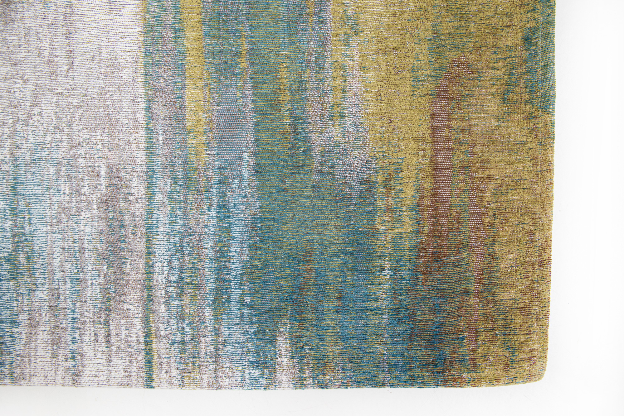 Abstract Flatwoven Bronze Rug