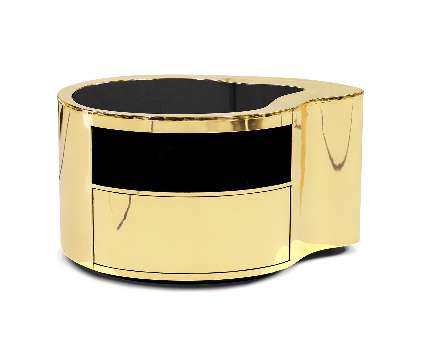Crest Gold Nightstand