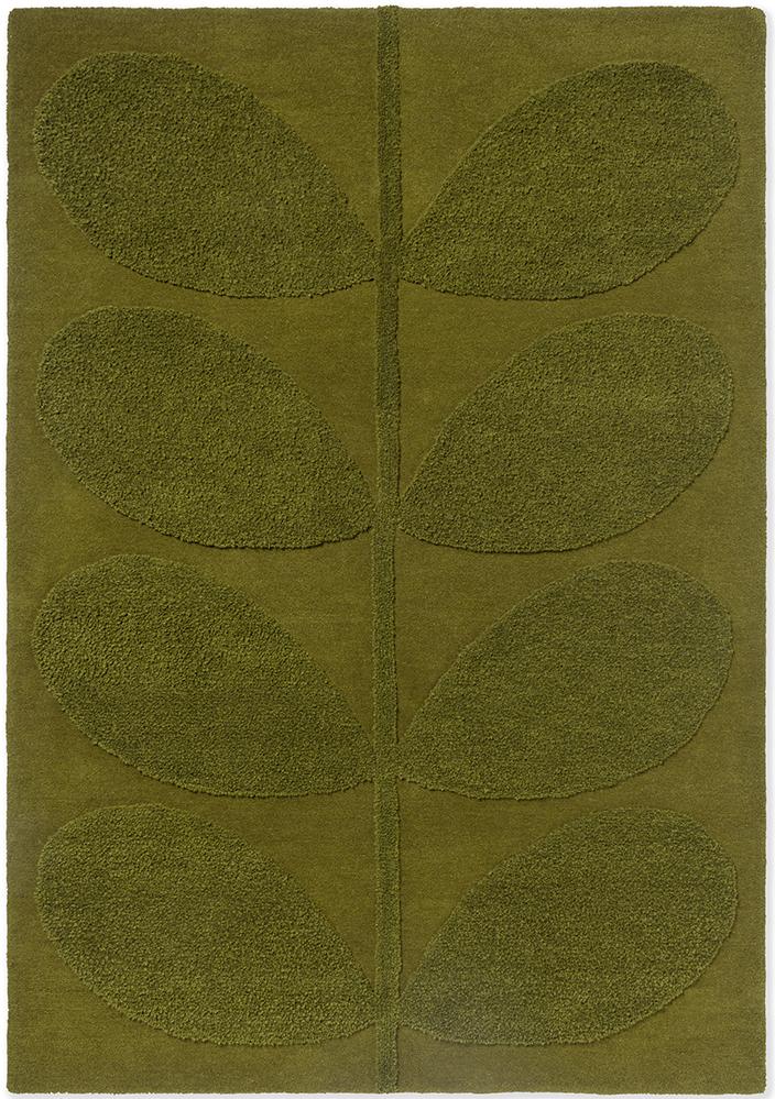 Solid Designer Green Rug