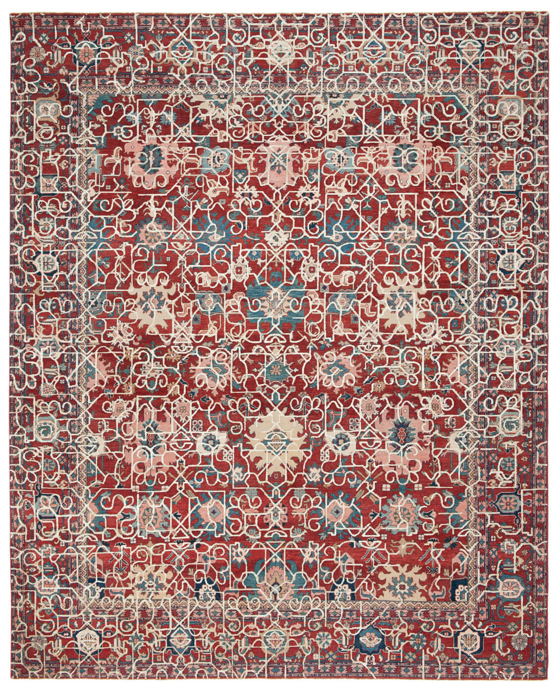 Faded effect Hand Knotted Vintage Rug