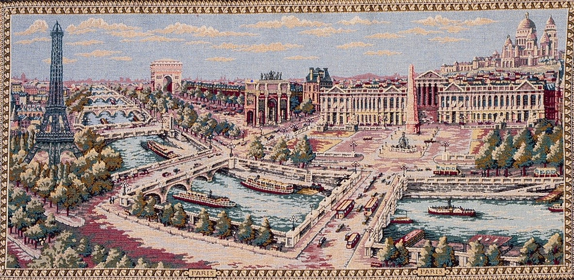 Paris Cityscape Tapestry