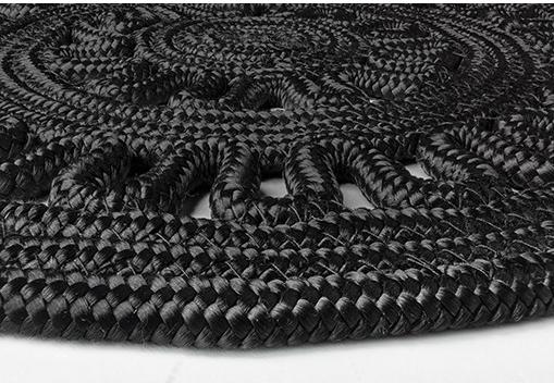 Rope Black Rug