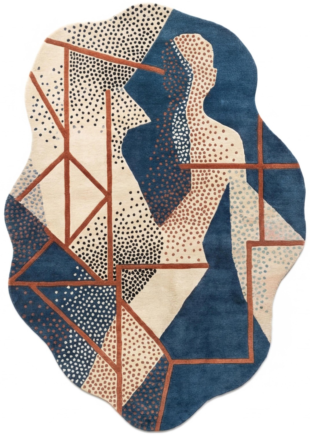 Figurative Mosaic Artisan Rug