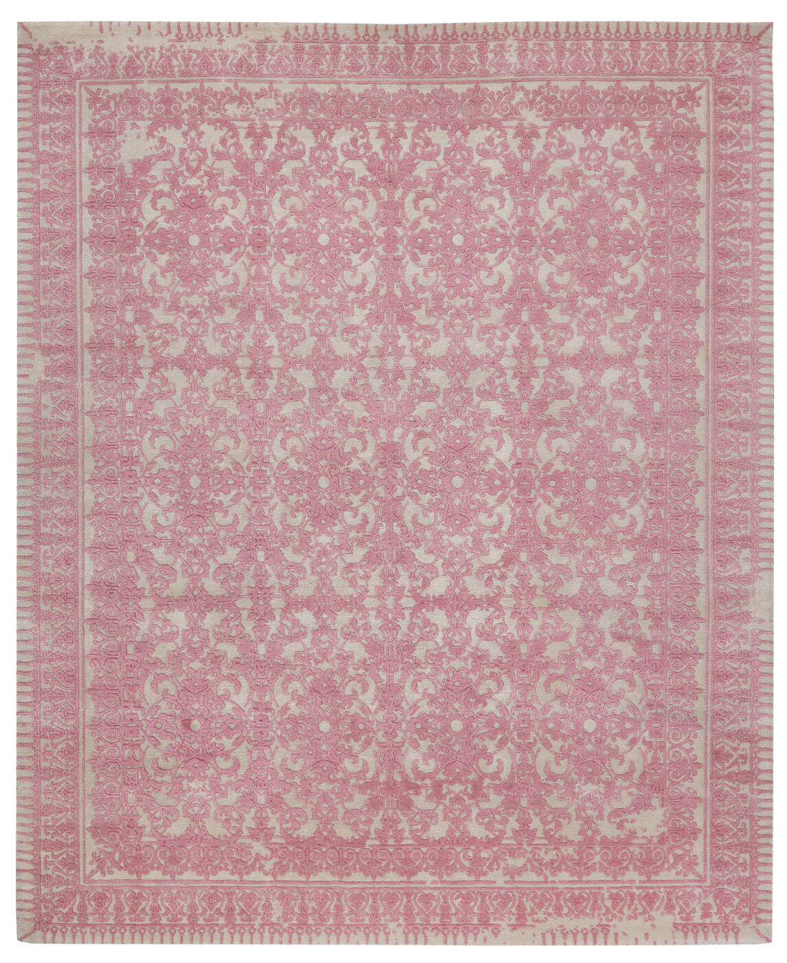 Pink Wool / Silk Ferrara Rug