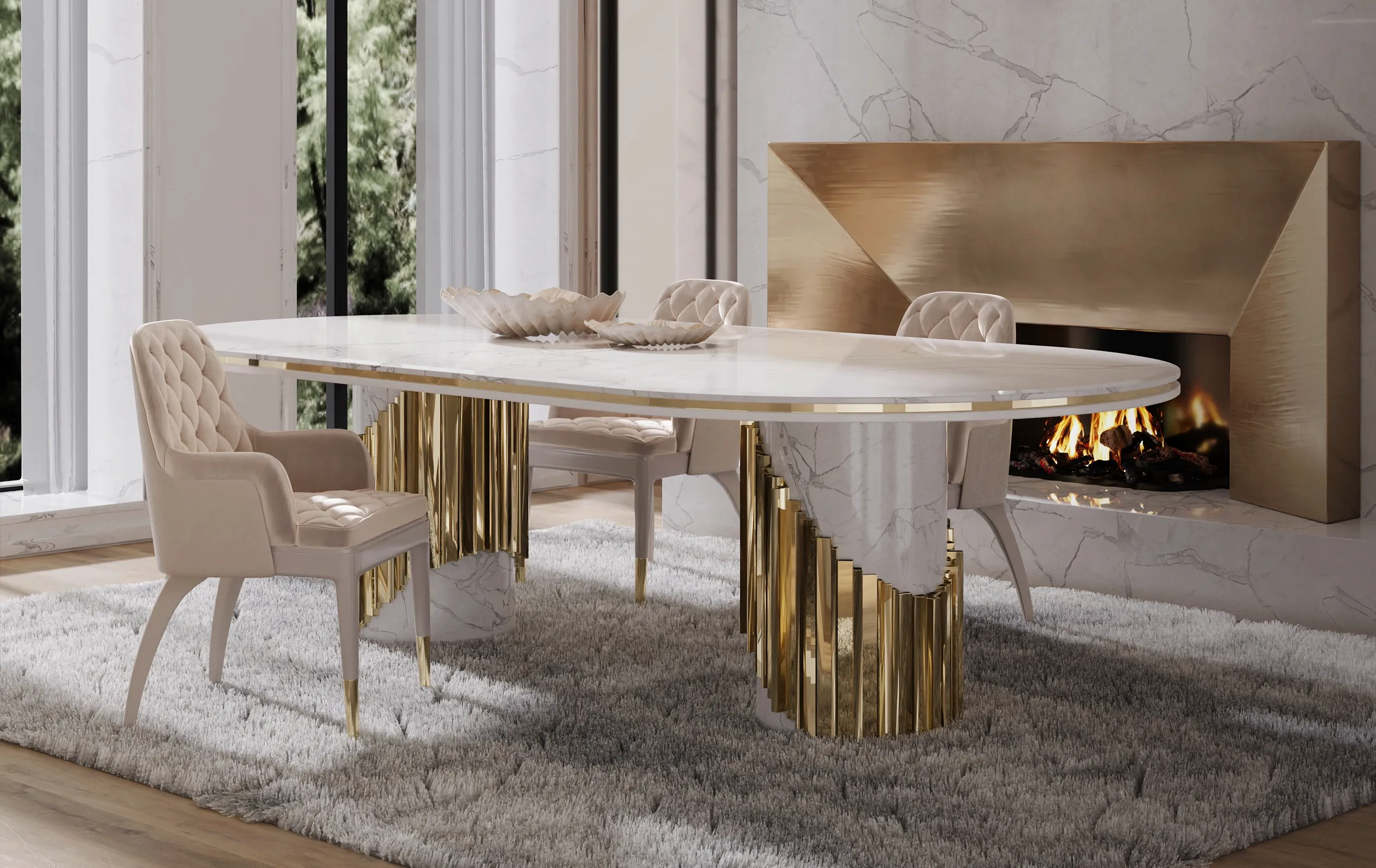 Currents Oval Dining Table