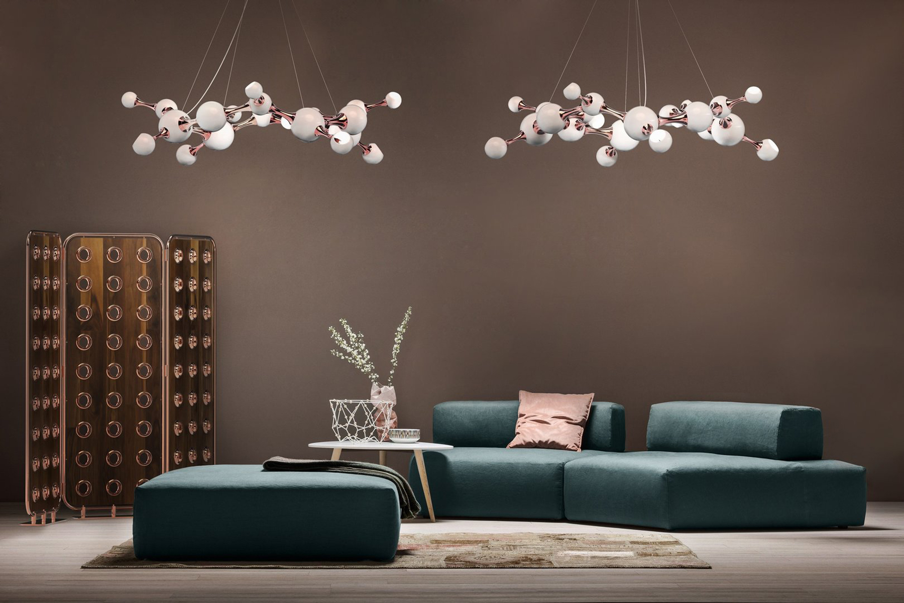 Molecular Round Ceiling Suspension Lamp - 4
