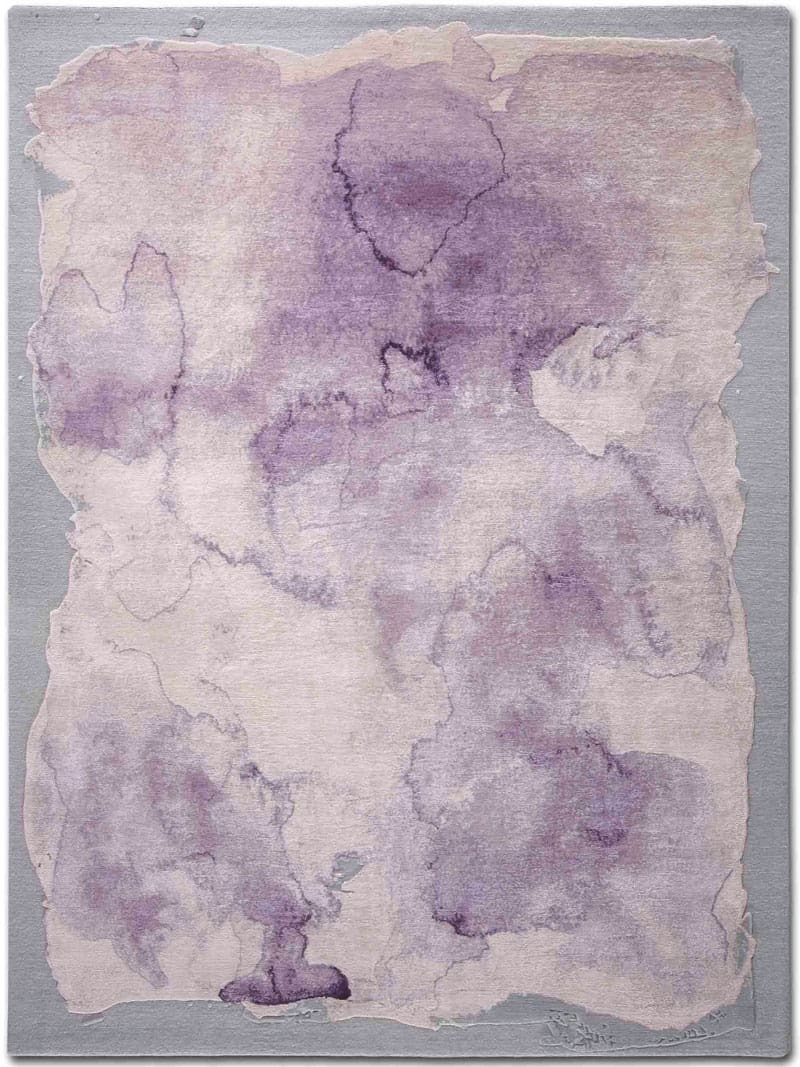 Mono Purple Hand Knotted Rug