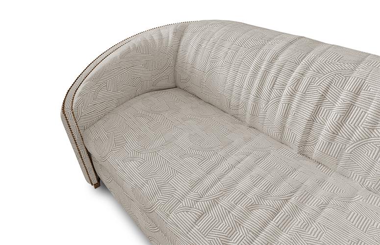 Premium Comfort Beige Curved Sofa