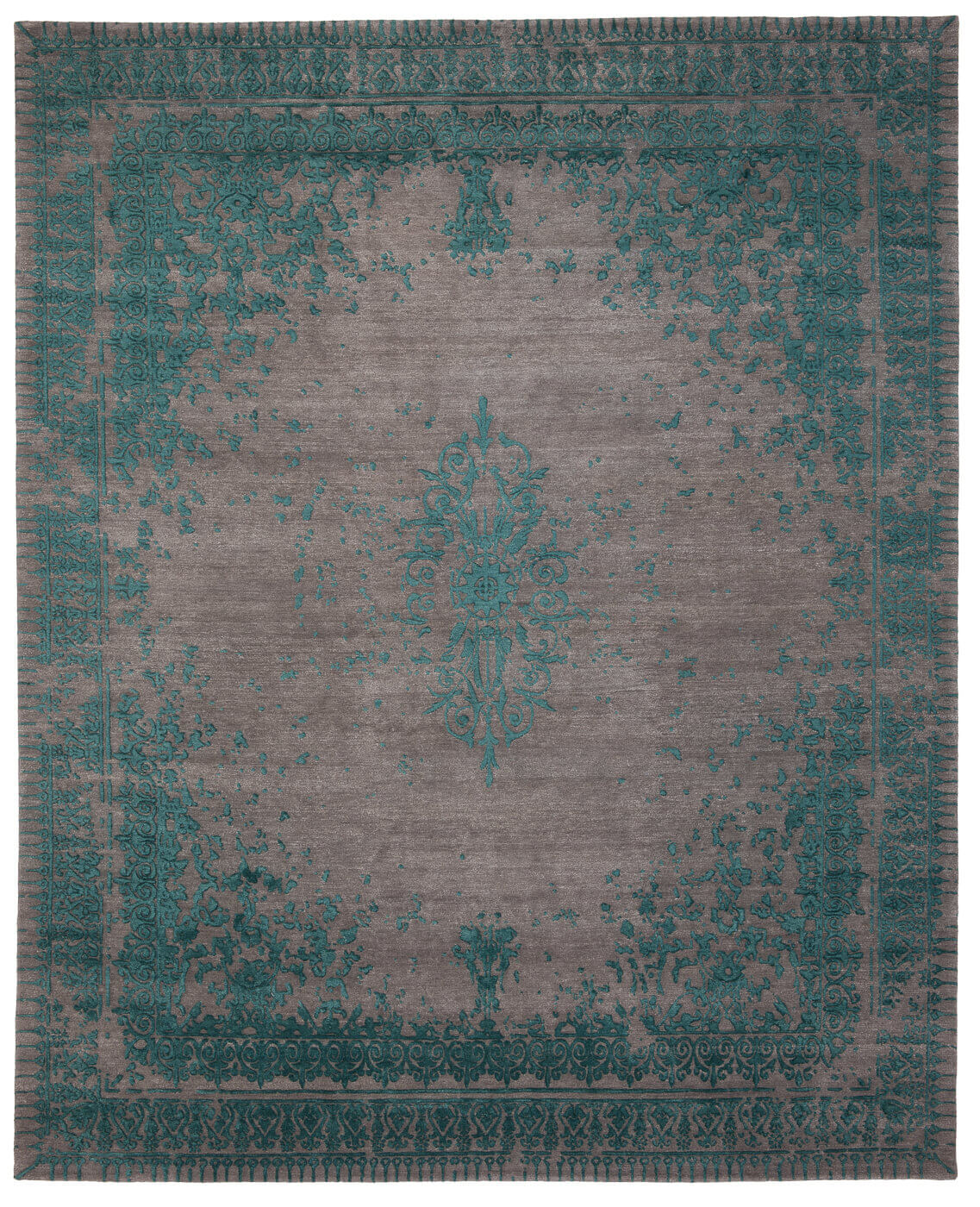 Exclusive Hand-Knotted Rug Ferrara Blue