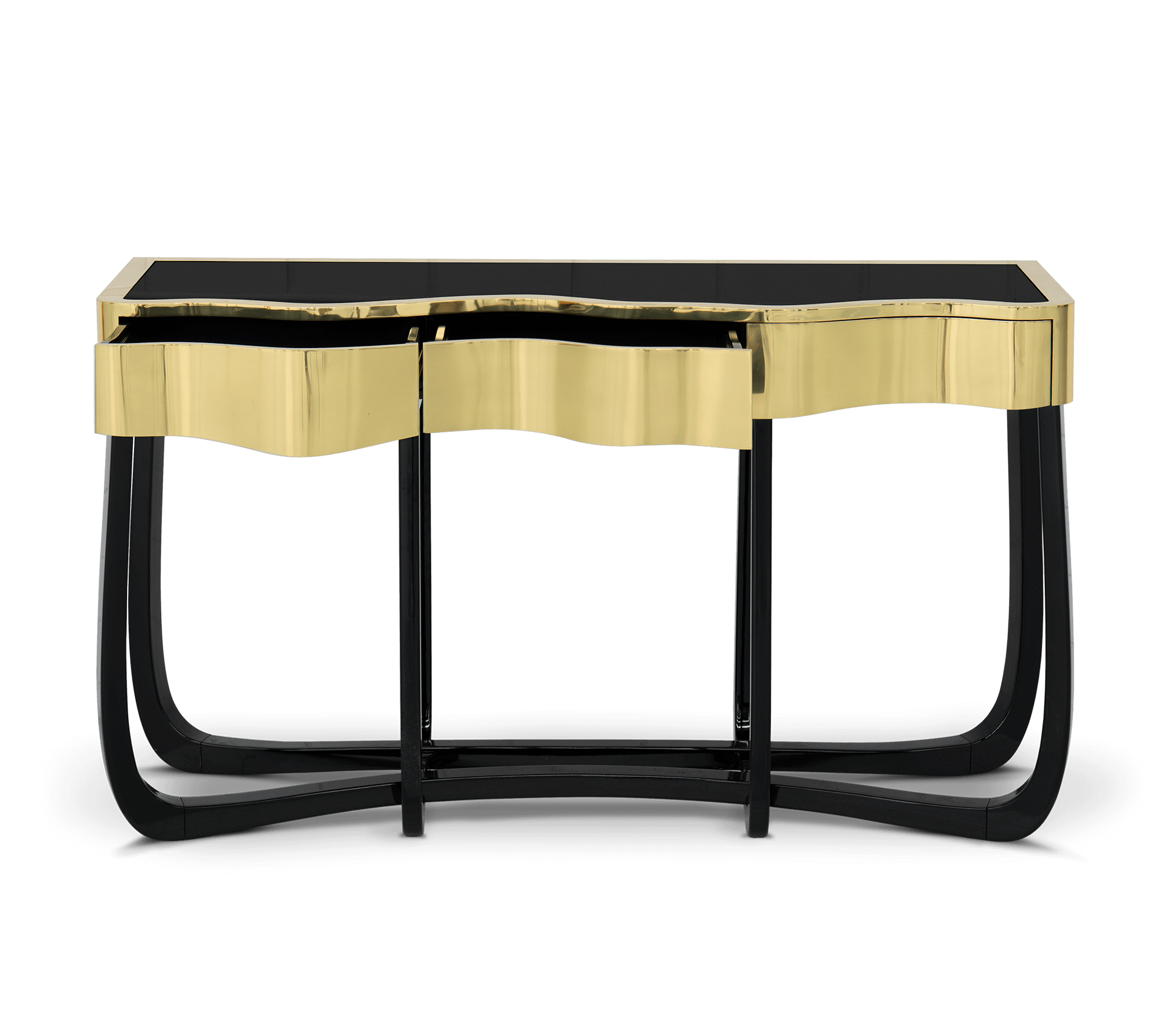 Serpentine Gold Console