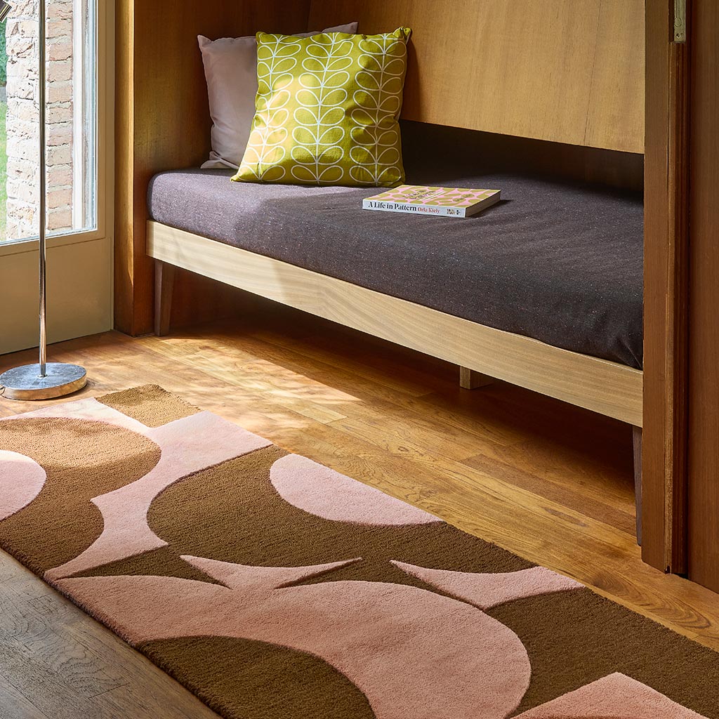 Flower Pink / Terracotta Rug | Size: 2' 2