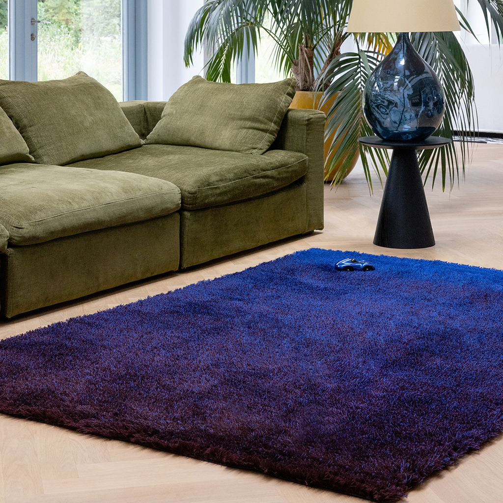 Shade High Plie Royal Blue Wool Rug