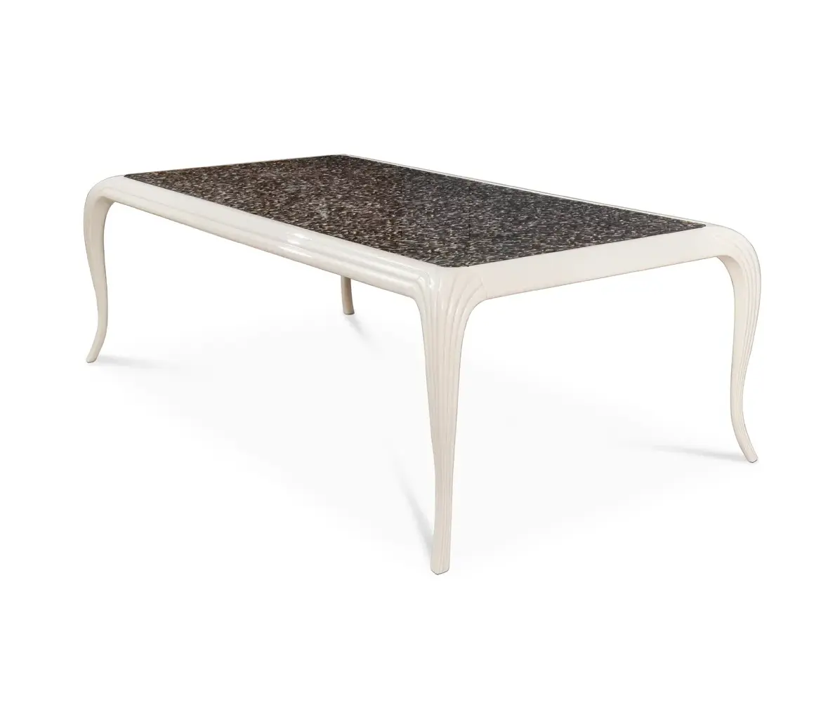 Mistral Exotic Feather Top Dining Table