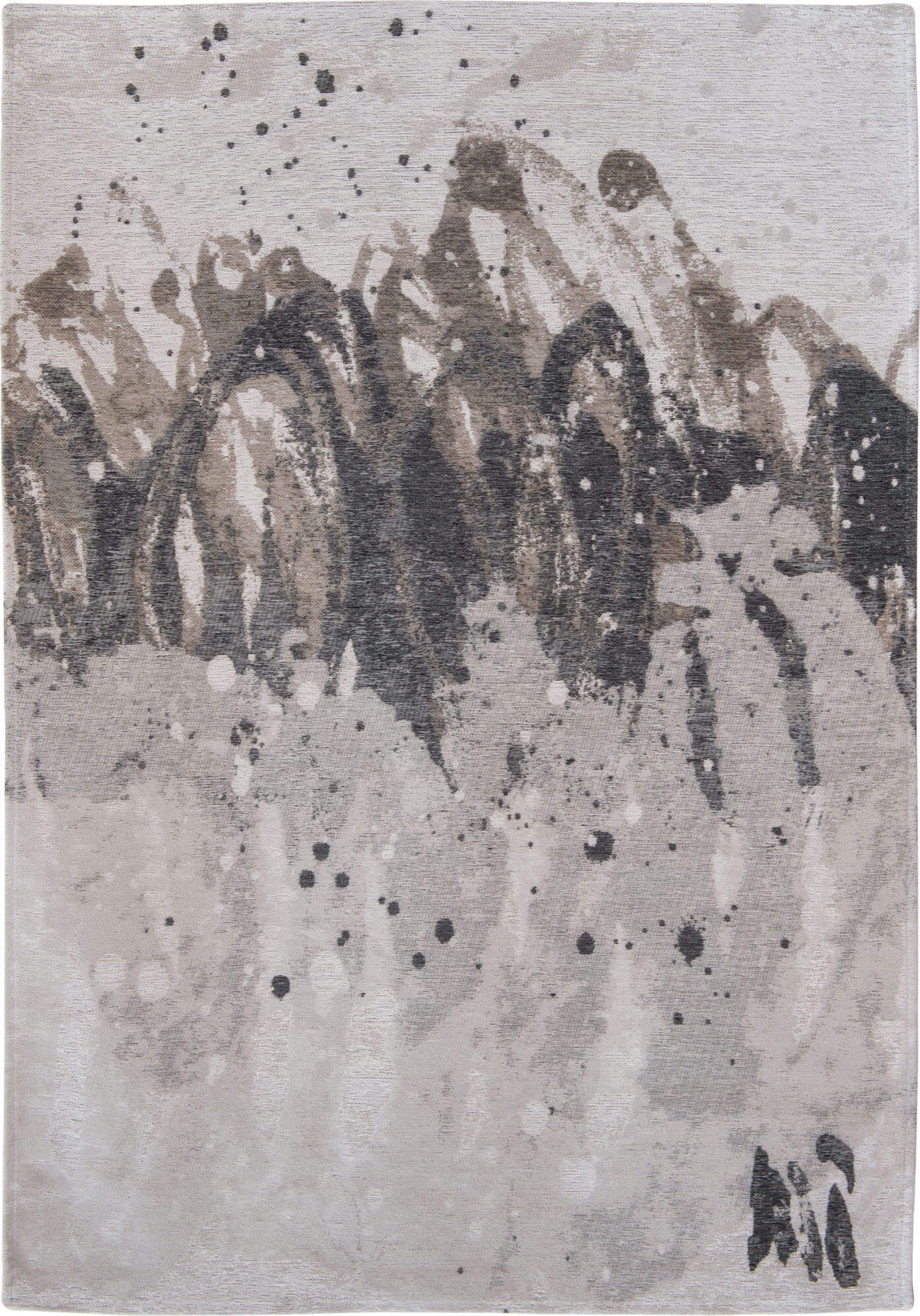 Jacquard Grey Waves Premium Rug | Size: 1' 12