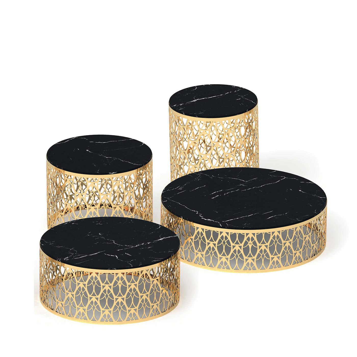 Cabaret Gold Side Table