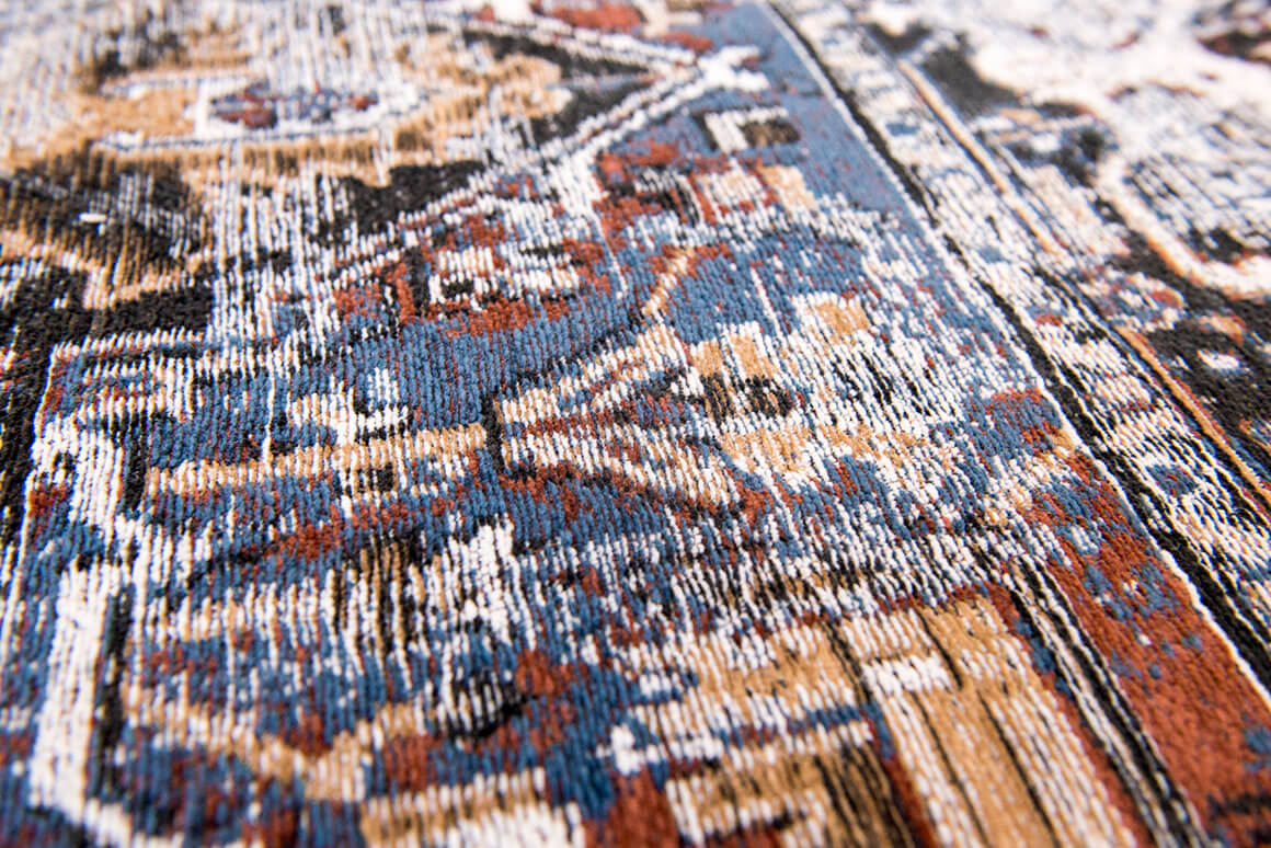 Flatwoven Vintage Blue Rug