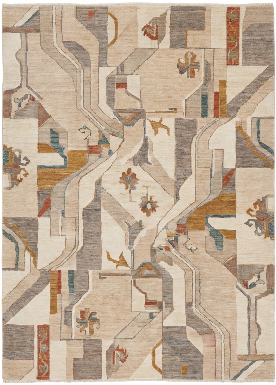 Fragmented Relief Handcrafted Rug