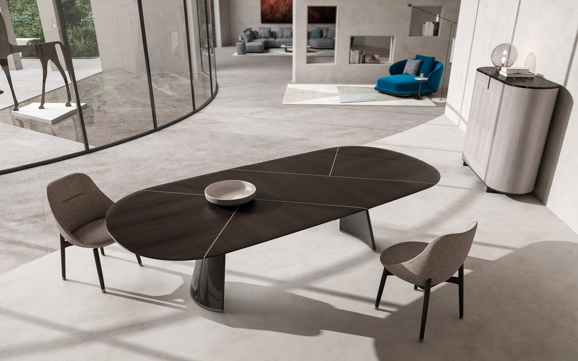 Talos Dining Table | Dimensions: W 220 cm