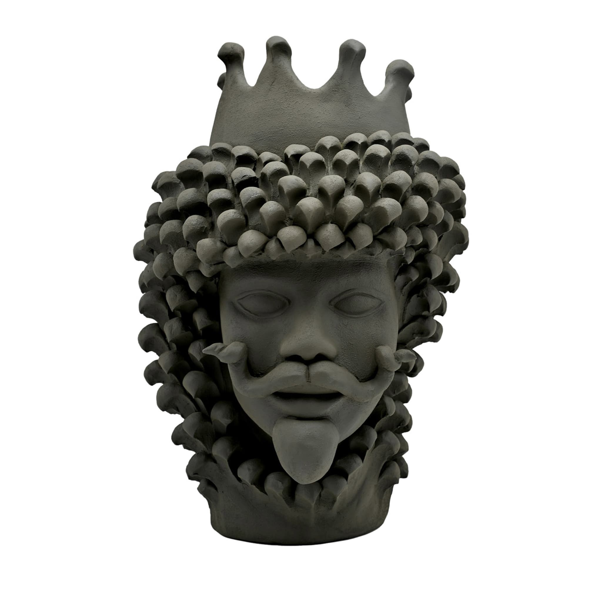 Moor's Head Grey Sculpture