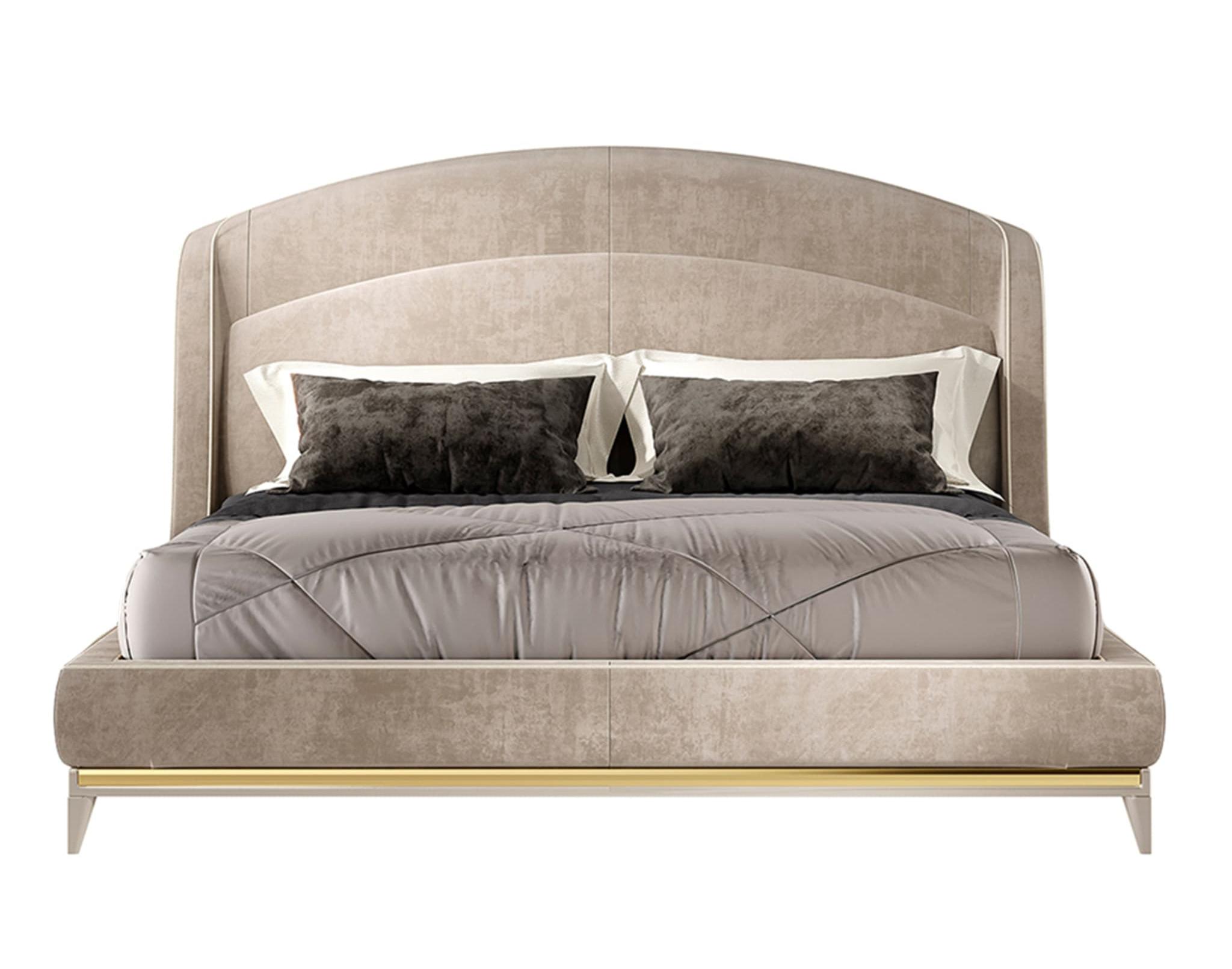 Contemporary Beige Bed