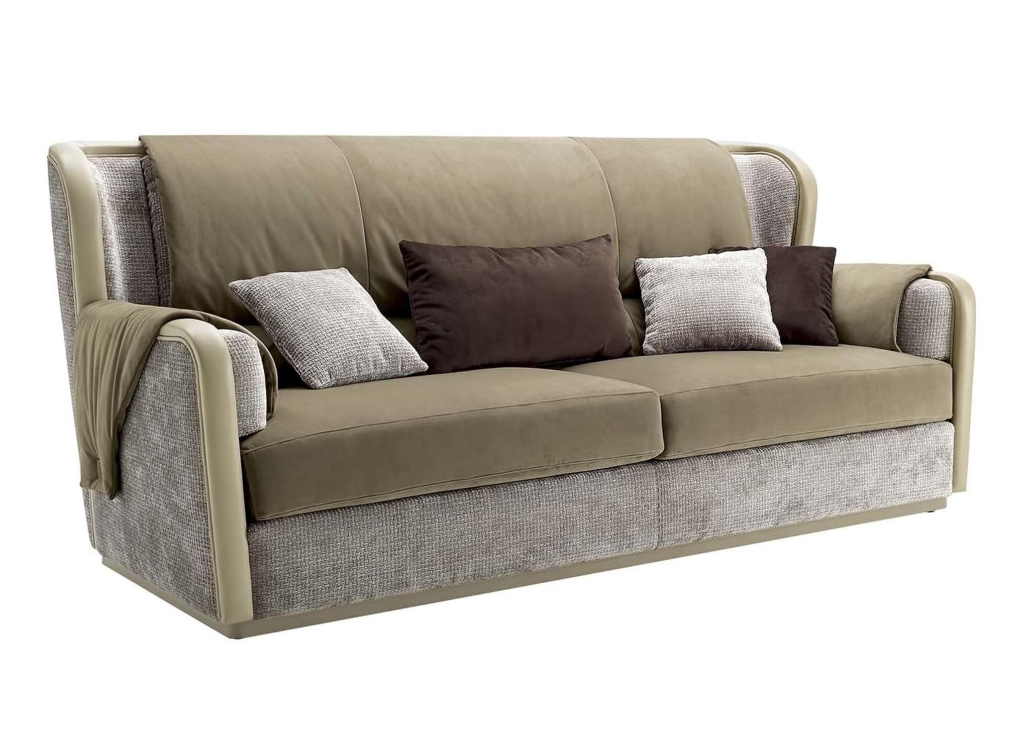 Beige 3-Seater Sofa