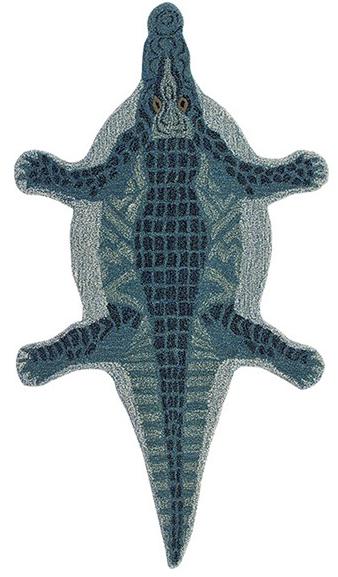 Alligator Green Rug