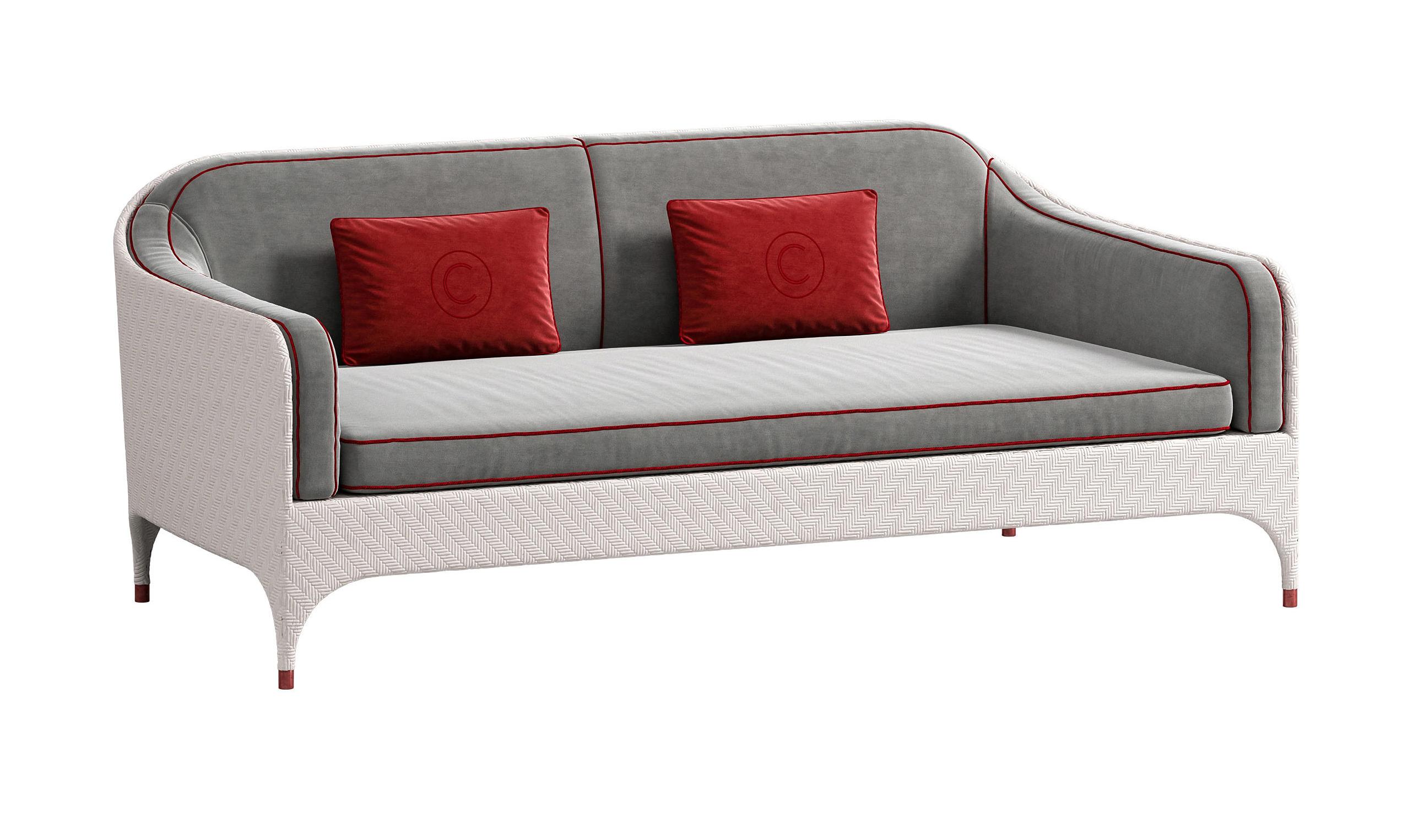 Two-Seater Outdoor Sofa With Armrests