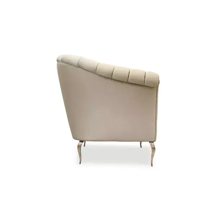 Long Saphira Metal Base Sofa