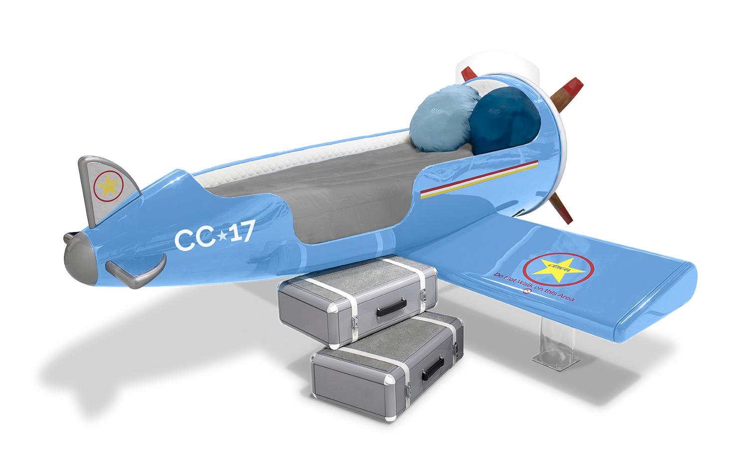 Cloud Glider Plane Bed