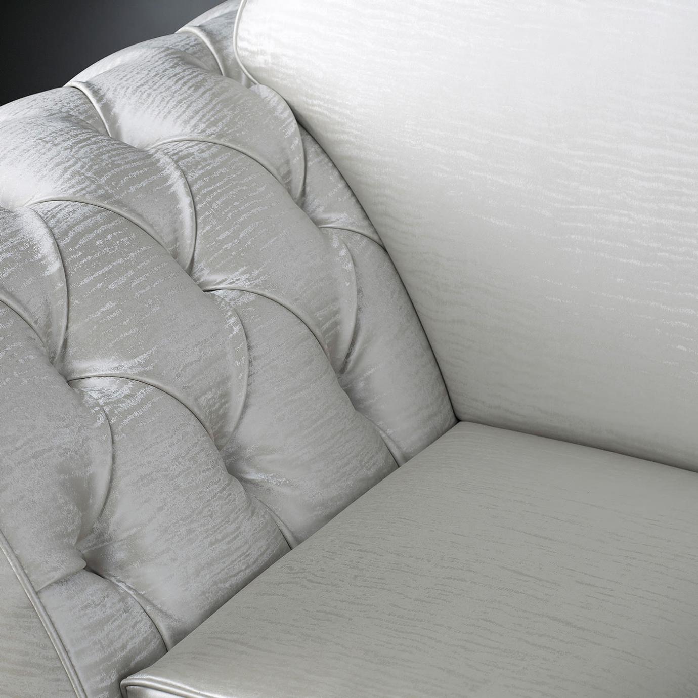 Silhouette White Swivel Armchair
