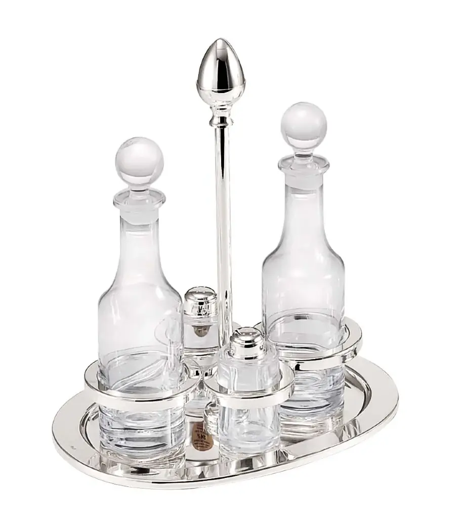 Charlotta Silver-Plated Oval Cruet
