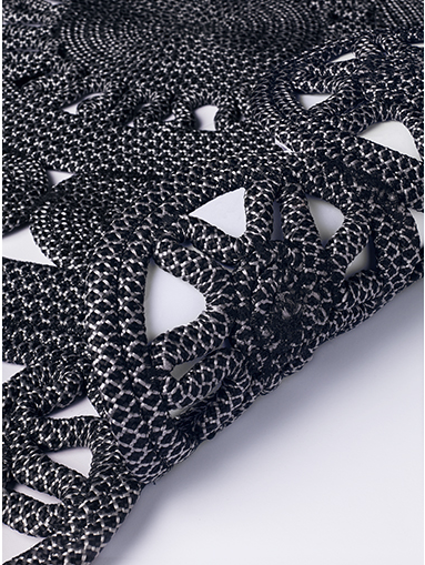 Braided Black / Grey Premium Rug | Size: Round 5' 3